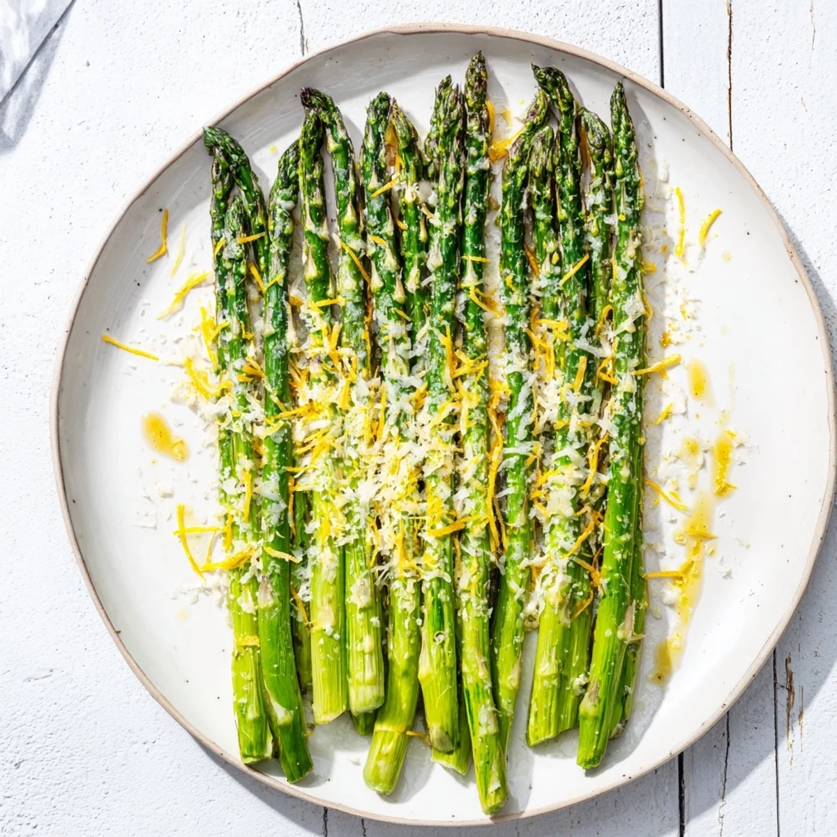 Golden-brown roasted asparagus with bright lemon and Parmesan makes an easy side.
