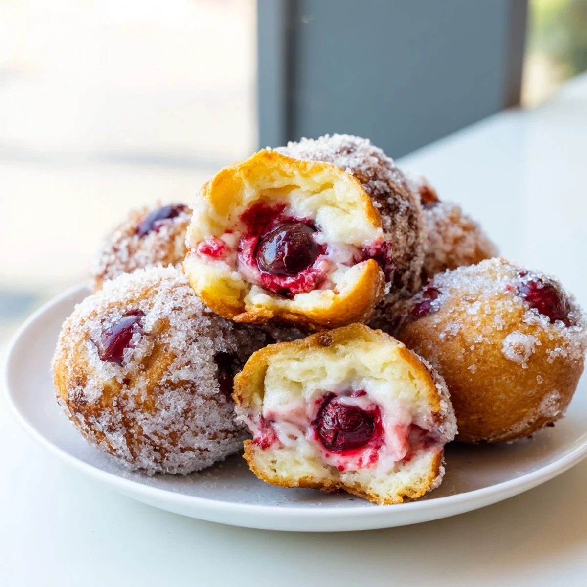 Golden-crusted Rustic Cherry and Vanilla Almond Galette, bubbling with sweet, juicy cherry filling, ready to serve.