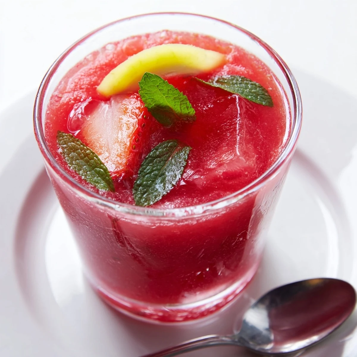 Bright, refreshing fruit refresher drinks, garnished with mint and fruit slices, are a lovely sight.