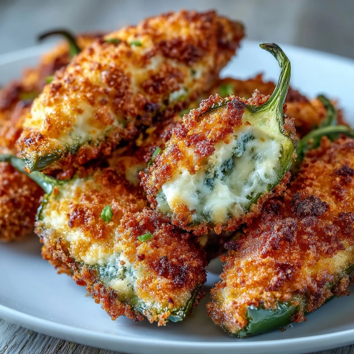 Freshly cooked Air Fryer Jalapeño Poppers served warm, a cheesy appetizer perfect for game day.