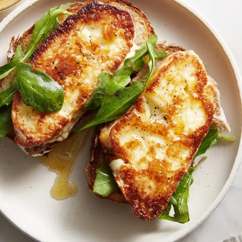 Crispy Halloumi Grilled Cheese