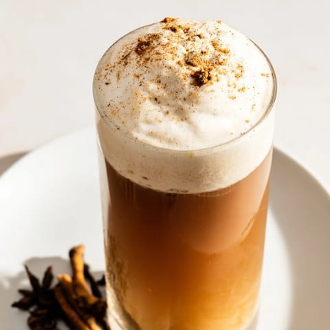 Homemade Iced Chai Foam