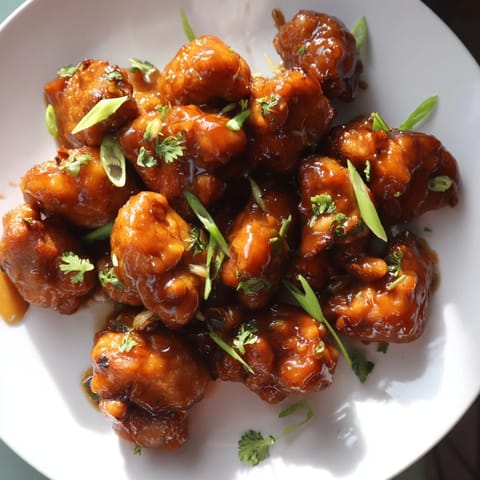 Close-up of savory Vietnamese Caramel Chicken coated in a sweet, sticky sauce, ready to serve over rice.