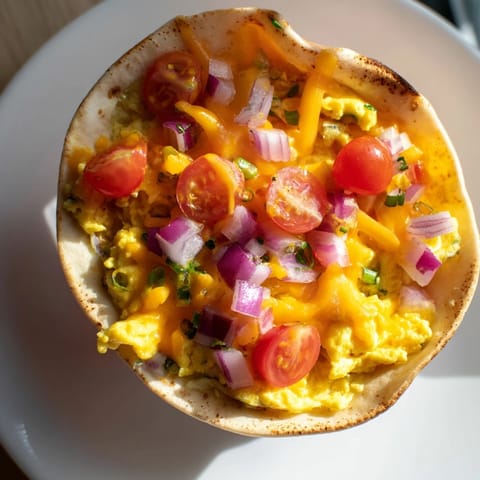 Freshly baked Sheet Pan Breakfast Tacos topped with melted cheese, avocado slices, and fresh cilantro.