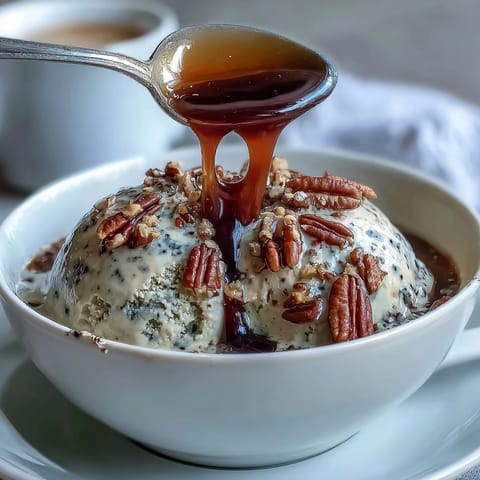 Two scoops of vanilla ice cream in glass cups waiting for hojicha. 