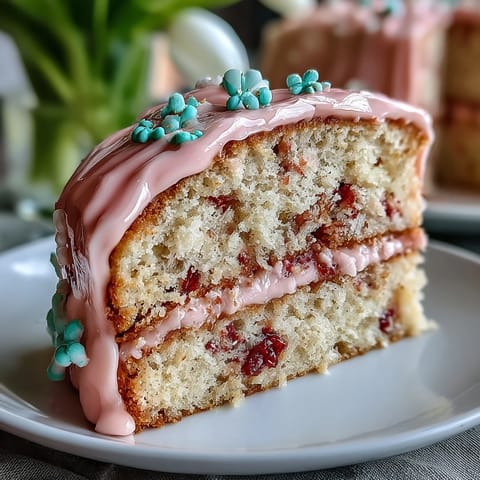 Spring Ombre Layered Cake