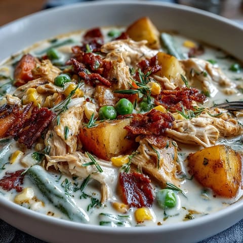 Slow Cooker Chicken Pot Pie