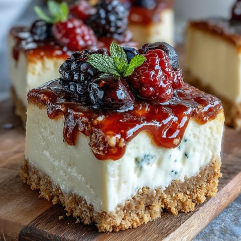Bite-sized cheesecakes with graham cracker crust, topped with fresh berries and festive diploma picks for graduation parties.
