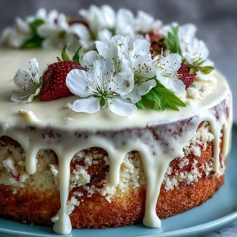 Spring Cake Floral Drip