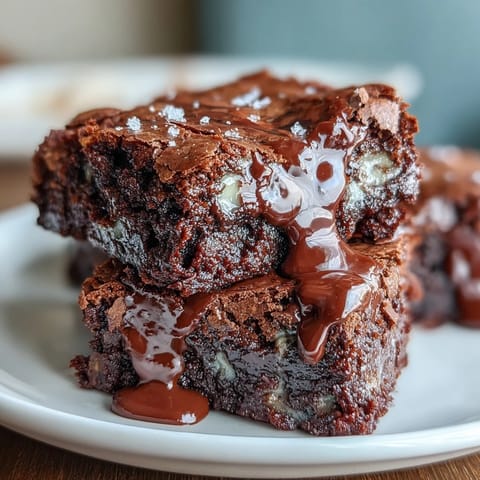 Delicious tahini chocolate brownies, perfectly swirled and ready to enjoy.