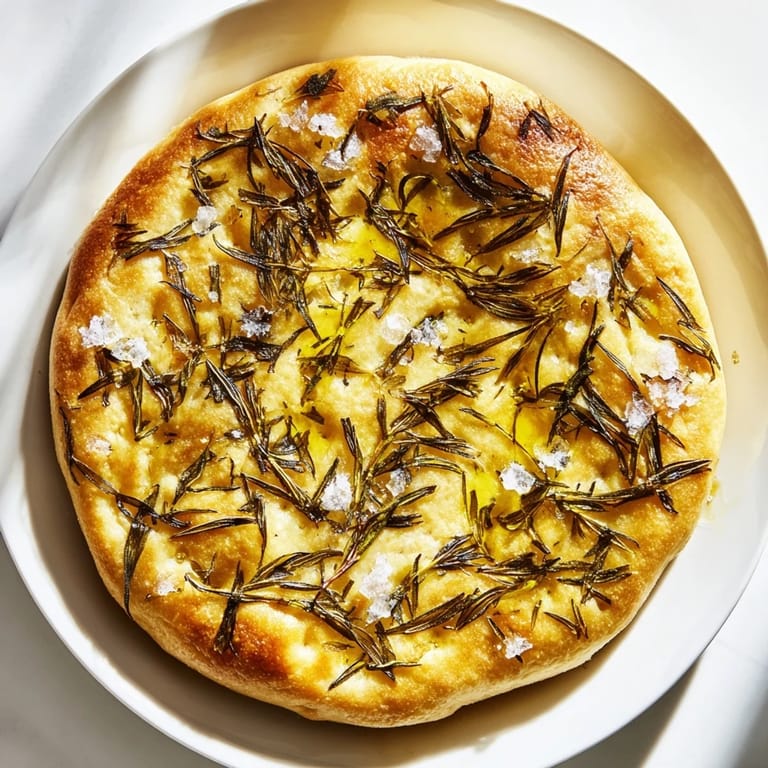 Freshly baked simple homemade focaccia, a crispy, delicious Italian flatbread perfect for sharing.