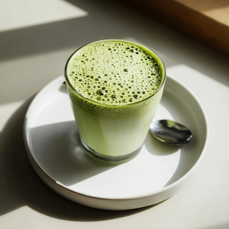 Enjoy the smooth, delicious taste of a vibrant and creamy matcha latte with homemade cold foam.
