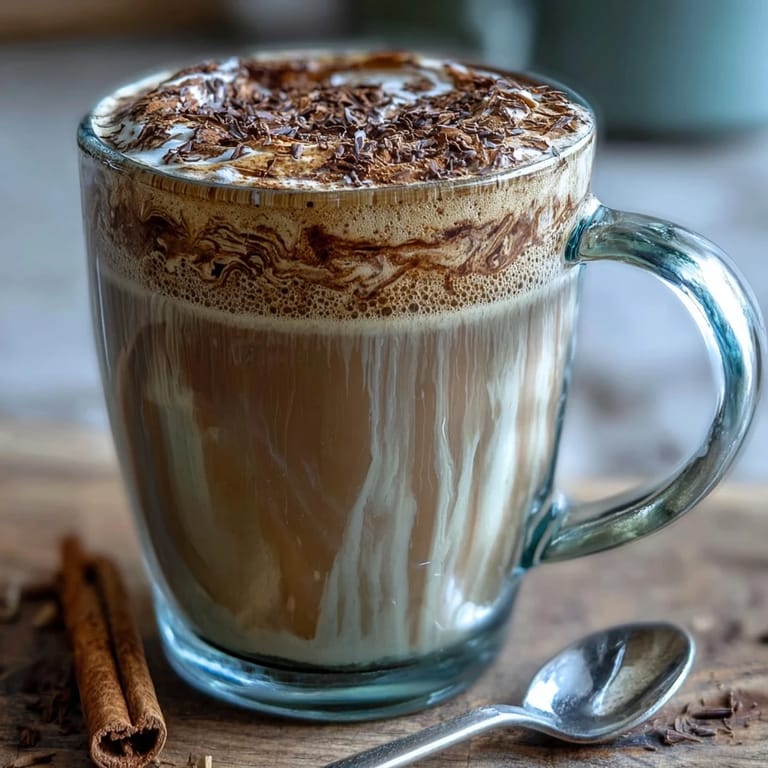 Creamy, steaming Hojicha Latte with Vanilla Extract in a rustic mug, beside roasted hojicha powder for a Japanese-inspired treat.