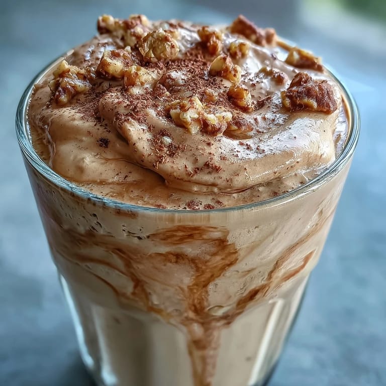 Two glasses of Hojicha milkshake with whipped cream and hojicha dusting, perfect for sharing as a dessert beverage.