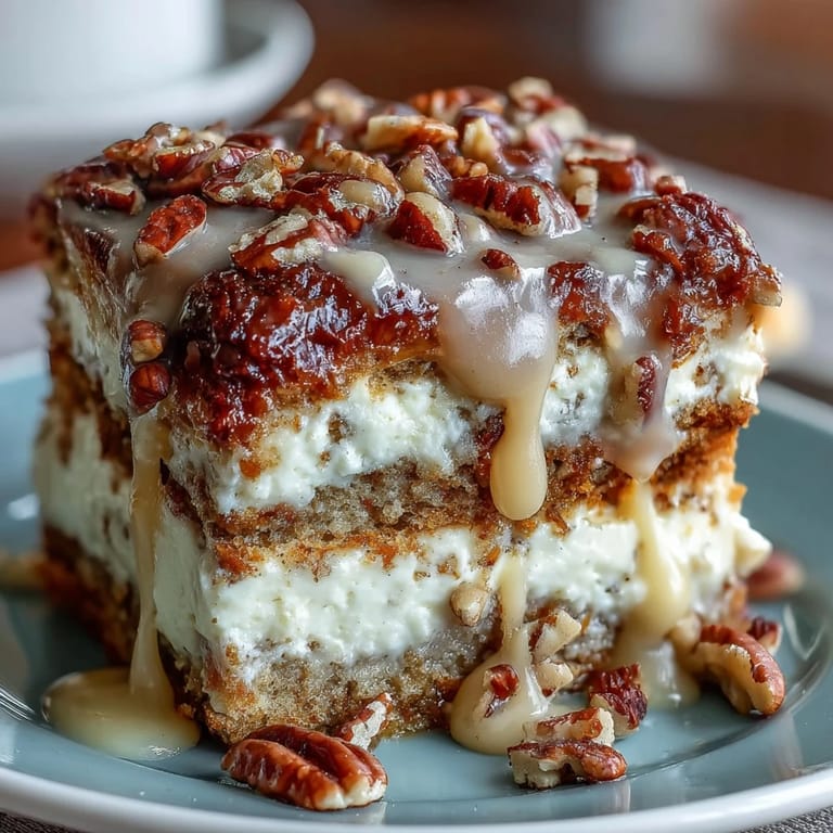 Spiced carrot cake layered with rich cream cheese frosting, topped with crunchy walnuts and vibrant edible blooms for a spring celebration.