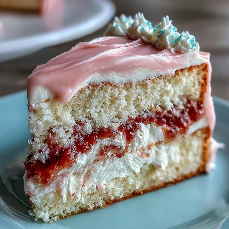 Three-layer pastel pink and yellow ombre sponge cake with silky vanilla buttercream, ideal for birthdays and special occasions.