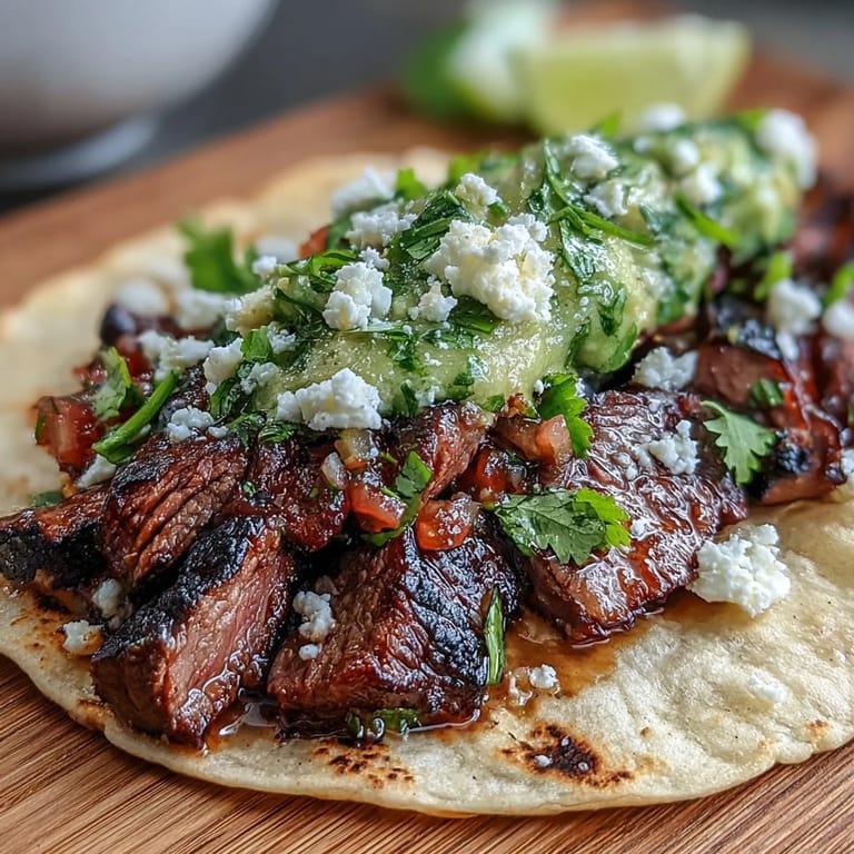 Interactive taco bar spread with juicy carne asada, fresh salsa, guacamole, and assorted toppings, perfect for Cinco de Mayo celebrations.