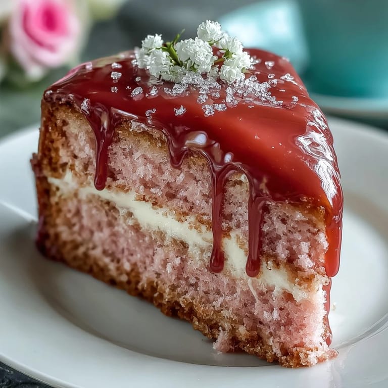 This beautiful Bridal Shower Rosé Velvet Cake boasts a luxurious, sweet-tart flavor.