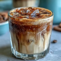 Refreshing iced brown sugar oat milk shaken espresso with frothy espresso and creamy oat milk, perfect for a dairy-free coffeehouse treat.
